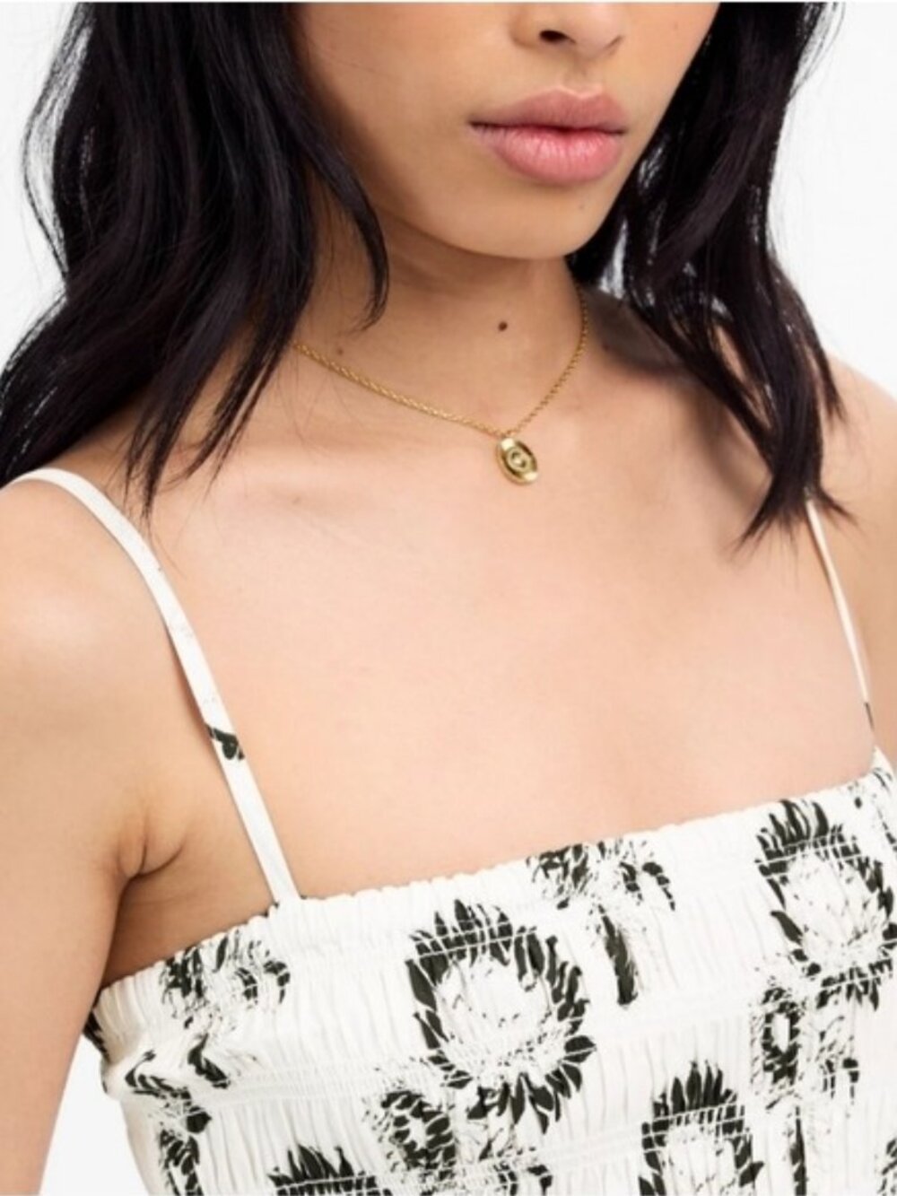 Madewell Poplin Peony Mid Maxi Smocked Dress Medium New Women's Floral - Picture 15 of 15